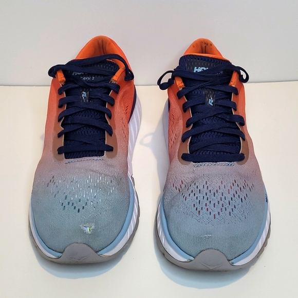 Hoka One One Cavu 2 Men's Size 8 orange blue 1099723 NFRG - Picture 3 of 13